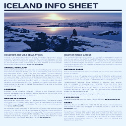 ICELAND INFO SHEET